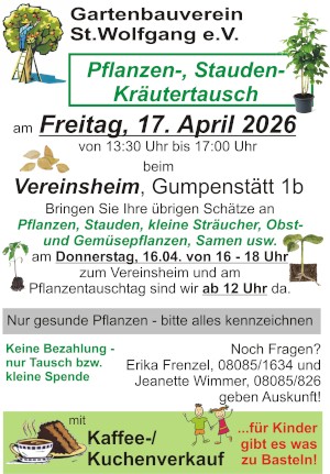 Plakat Pflanzentausch